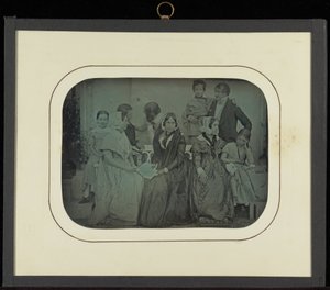 (Retrato de grupo de nueve miembros de la familia Eynard-Lullin)